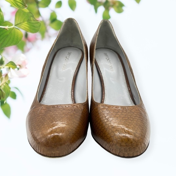 Sergio Rossi Snakeskin Arabesque Gladiator Heels — 39.5/40  SERGIO Rossi Brown Snakeskin Heels